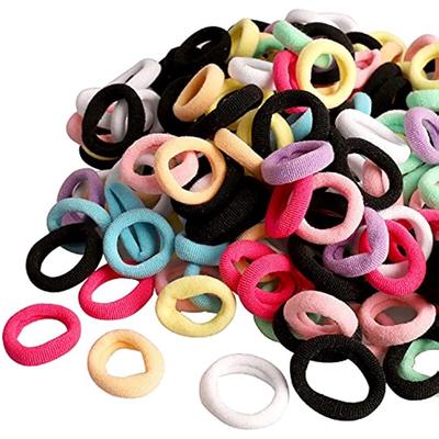 200 Adet Çocuk Saç Bağları Renkli Mini Scrunchies Çocuklar Bebek Kızlar için Elastik Saç Bağları