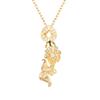 S925 Sterling Silver Handmade Brushed New Chinese Necklace Girls Koi Pendant Jewelry Women