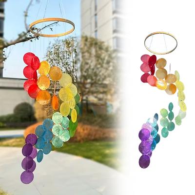 1/2/4 Stück Ferienhaus Kinderzimmer Bettglocke Fotografie Requisiten Natürliche Muschel Windspiel Muschel Ideen Dekor Capiz Windspiel