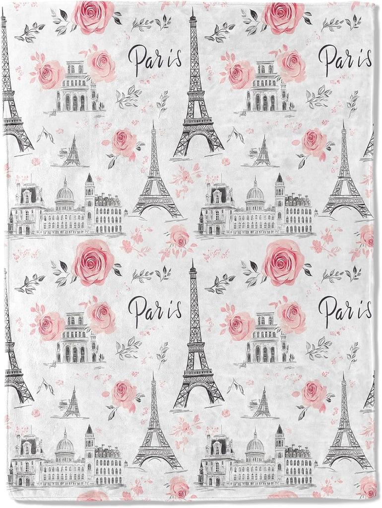 1PC Diamond pattern Throw Thin Blanket Gifts for Couch Bed Car Home Camping For Peace fresh and elegant Flowers all season use