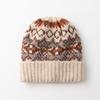 Fair Isle Strick Damen Warme Ohrschützer Mütze für Herbst/Winter