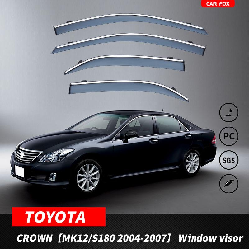 For Toyota CROWN 2005-2012 Car Window Visor Awning Shelters Windshield Side Window Rain Sun Shade Auto Accessories