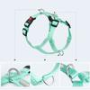 Adjustable Solid Nylon Dog Harness with 2 D-Rings Lightweight Comfortable No-Pull H-typed Dog Chest Harness Outdoor Pet Supplies