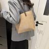 Womens Tote Bag Large Capacity Shopping Bag Girls Shoulder Bag Korean Style Handbags Fashion PU Leather Underarm Bag