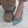 New Luxury Designer Summer Women's Sandals, Fashionable and Elegant Pointed-toe Wedding Women's Outdoor High-heeled Sandals