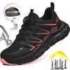 New Rotated Button Safety Shoes for Men Women Steel Toe Sneakers Puncture Proof Anti-smash Work Safety Boots Man Industrial Boot