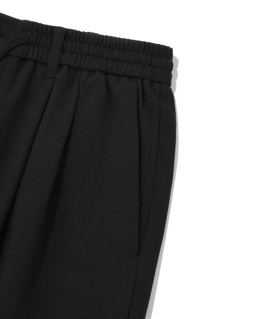 COVERNAT Tapered Easy Banding Slacks Black