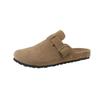 Fashion Autumn Women's Flat Cork Clogs Shoes Fashion Closed Toe Suede Platform Slippers for Women Outdoor Casual Slides Shoes Zapatos