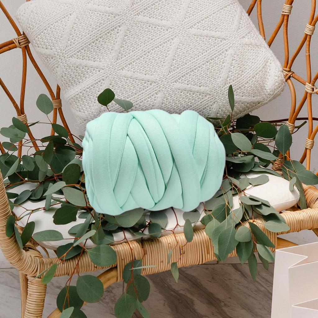 0.55lbs Chunky Yarn Bulky Yarn Thick Hand Knitting Tube Yarn Giant Yarn for Arm