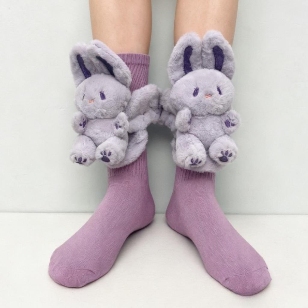 JOYBLISS New Plush Crochet Animal Socks Adorable Animal Socks