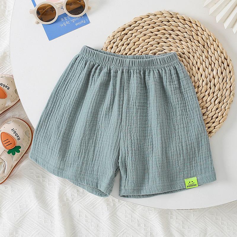 Dětské bavlněné lněné kraťasy, letní nové dětské pětibodové kalhoty pro chlapce a dívky, prodyšné krátké kalhoty pro dívky a chlapce