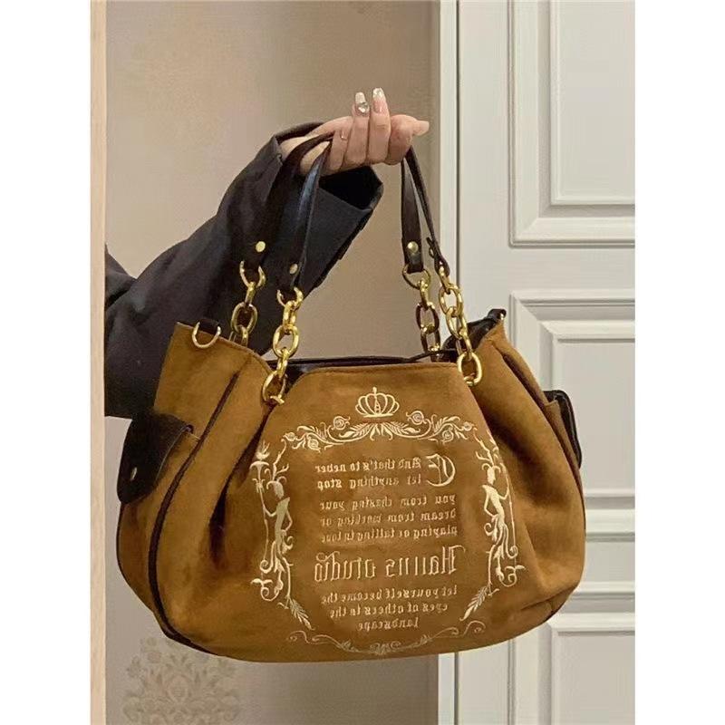 Vintage Letter Y2k Torebka Damska Gotycka Duża Pojemność Casual Crossbody Torebka Damska Harajuku Estetyczna Torba Tote