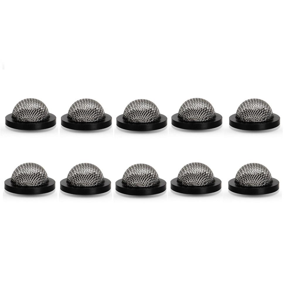 10pcs 1/2 3/4 Inch Garden Shower Hose Silicone Rubber Washers Filter Mesh Replacement Garden Supplies Sealing Hose Connection