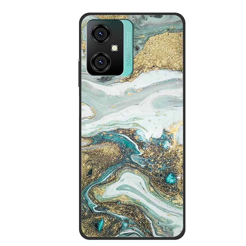For Blackview Oscal C70 Phone Cover Case Luxury Silicone TPU For Blackview Oscal C 70 Soft Marble Flowers Protective Cases Coque