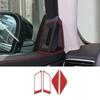 Red Carbon Fiber Inner A-pillar Horn Trim Cover For Maserati Ghibil 2014-