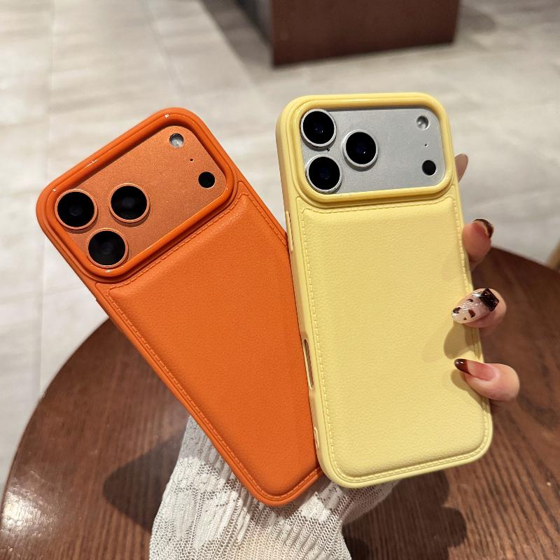 Phone Case for IPhone 17 Air 16 15 14 13 12 11 Pro Max Plus IPhone17 ProMax i17 Drum Cortex Plain Shockproof Bumper Cover