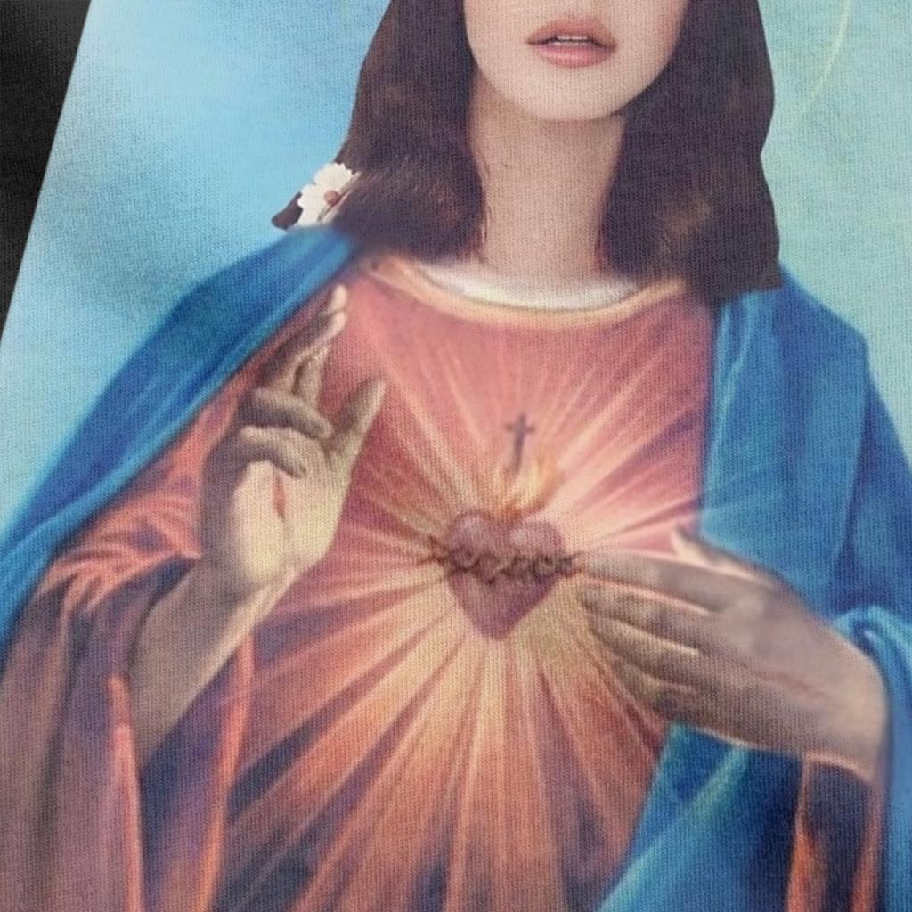 Lana Del Rey Angel Pánská trička Vintage tričko Krátký rukáv Kulatý výstřih Trička 100% bavlna Originální topy