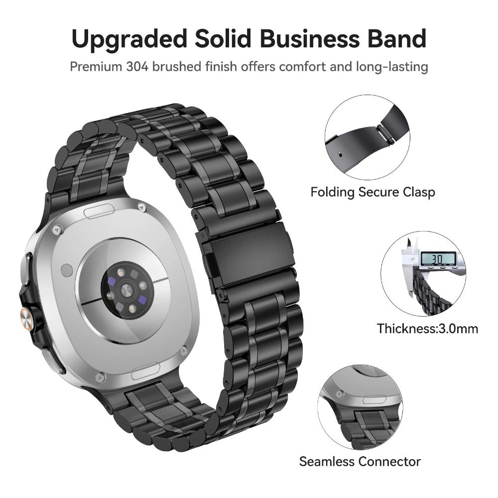 Metal Bracelet For Samsung Galaxy Watch 8 40mm 44mm Stainless Steel Strap Luxury Bussiness Band For Galaxy 8 Classic 46mm Accessories