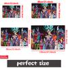 Anime Super Saiyan & Villains Group Doormat, 2D Print Floor Mat, Entrance Rug for Bathroom Living Room Kitchen Home Decor Gift