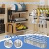 Fork Drainer Basket Stainless Steel Cutlery Hangable Basket Flatware Drying Rack Fork Drainage Containers For Kitchen