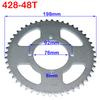 428 Chains 25T/31T/32T/37T/39T/41T/42T/48T 48mm 76mm Rear Chain Sprocket for ATV Quad Pit Dirt Bike Buggy Go Kart Motorcycle