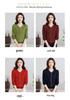 Mom's New Year Red Knit Top for Middle-Aged & Elderly Women - Stylish Chinese Style Year of the Rat Base Layer