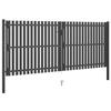 Steel Garden Gate 400 X 150 Cm Anthracite