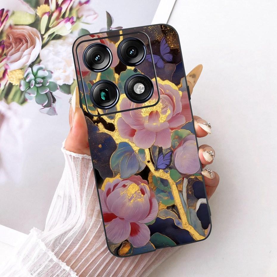 Fashion Letter Phone Case For Motorola Signature XT2603-2 Back Cover For Motorola Signature 5G Soft Black Silicone Cases