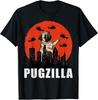 Pug Shirt Funny Pug Owner Pugzilla Dog Lover Funny Gift Unisex T-Shirt