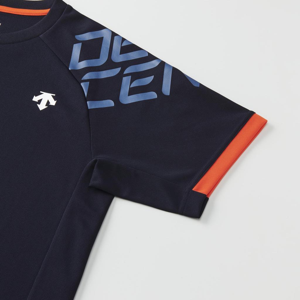 DESCENTE Volleyball Short Sleeve Easy to Move Raglan for Men and Club NV00 Shirt, Moisture-Wicking, Quick-Drying, Breathable, in, Sleeves, Women,