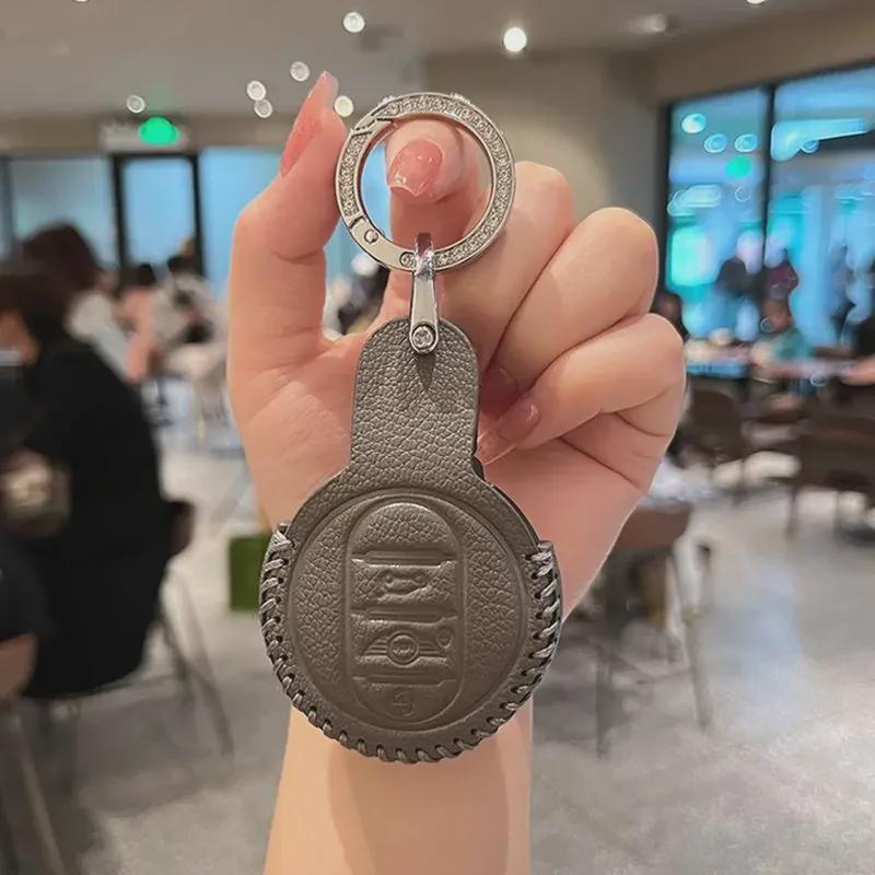 Originální kožený obal na klíče pro BMW Mini Cooper - High-endová přezková taška pro ženy