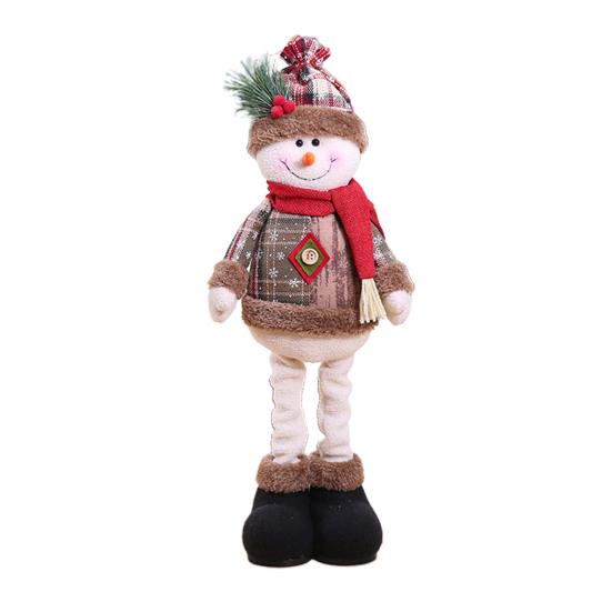 

Рождественская кукла прекрасной формы, встроенная хлопковая выдвижная кукла Санта-Клауса, снеговика-оленя, для внутреннего декора Snowman