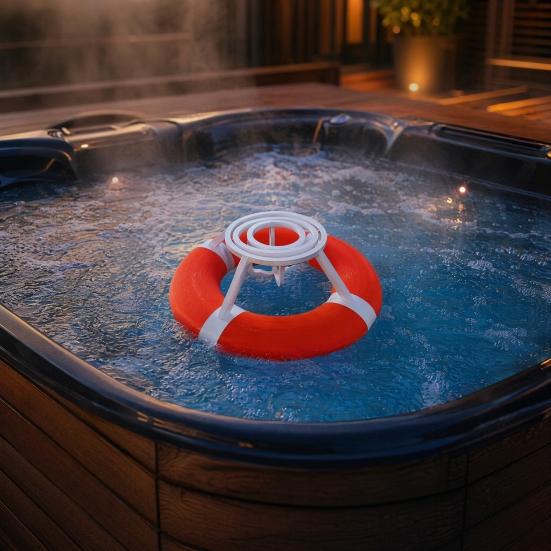 Floating Gyro Cup Holder, The Beer Buoy Floating Drink Holder, Anti Spill Gyro Can Holder, Pool Drink Float for 12oz Standard Cans, Floating Beverage
