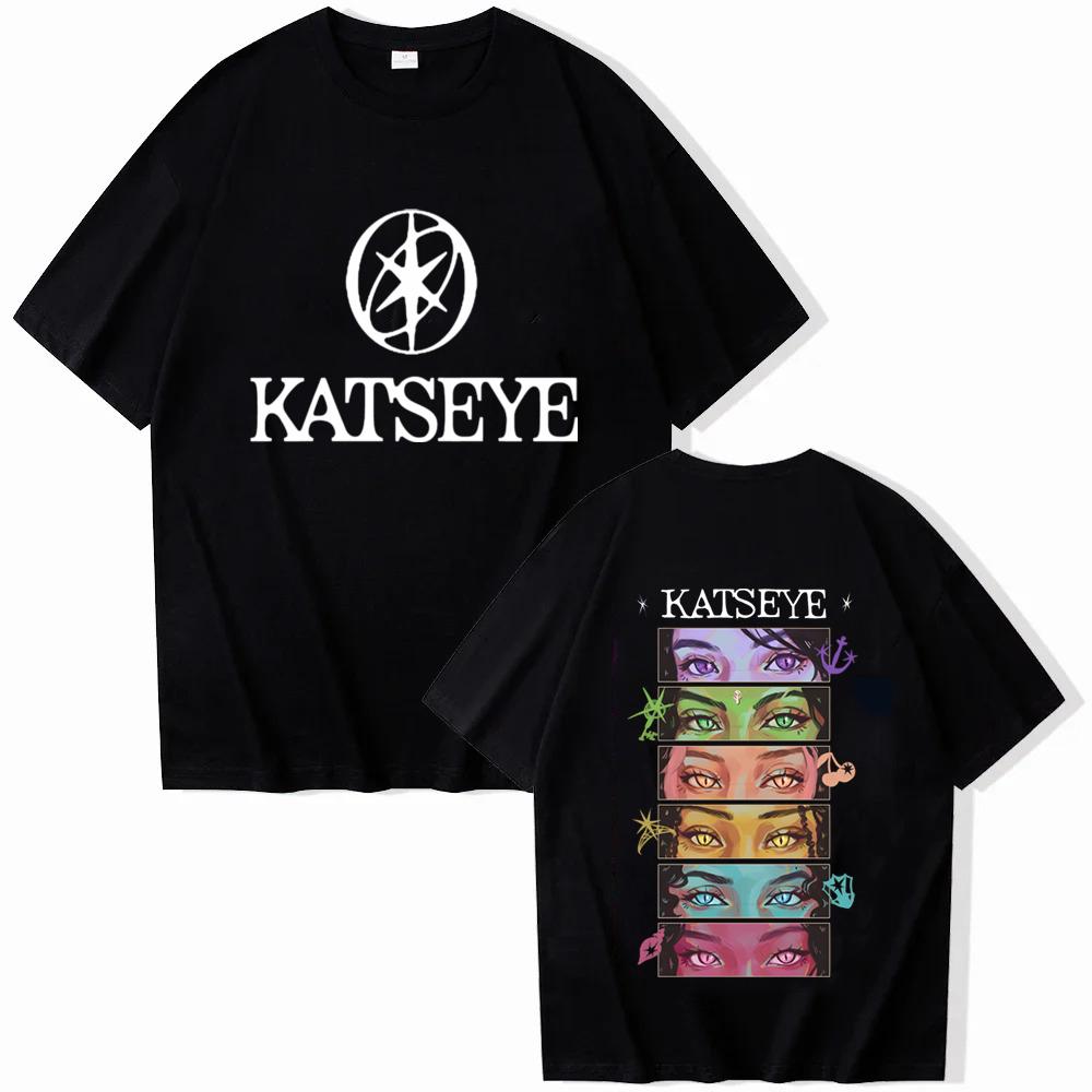 Fashion Katseye Chaos Graphic Tshirt Women Unisex Short Sleeve Tee Kpop Band Gril Group KATSEYE Printed Tshirt Clothing