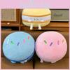 Plush Biscuits Soft Bear Cushion With Macaron Motif For Kids Bed Decor Play And