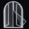 Mosquitera de Ventana con Arco Pantalla Curva Redonda Cremallera anti-mosquitos Personalizada Negro blanco Malla para Moscas Insectos Fibra de Vidrio Invisible