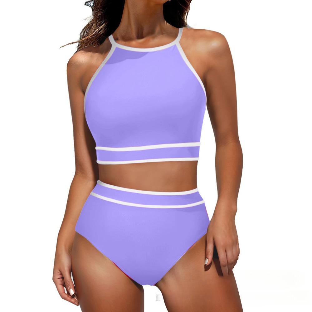 European and American Sexy Multi-color Swimwear Women's One-piece Swimsuit