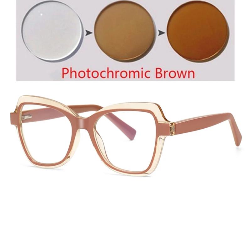 Leopard Frame Blue Light Blocking Prescription Glasses Women Myopia Spectacles -0.5 to -6.0 Spring Leg Oval
