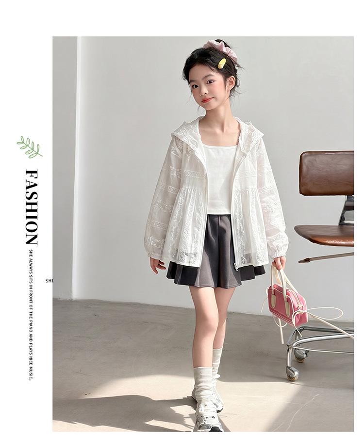 2026 Girls' Lightweight Korean-Style Loose Sun Protection Top