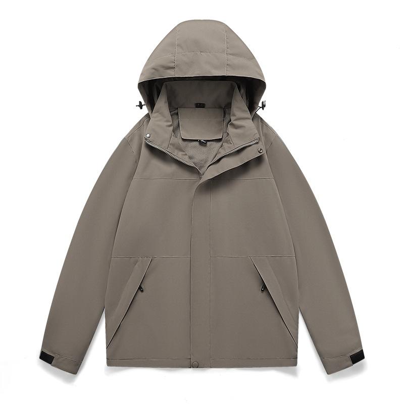 Single-layer Jacket Spring and Autumn Couple Men's and Women's Casual Outdoor Sports Breathable Hooded Single Jacket
