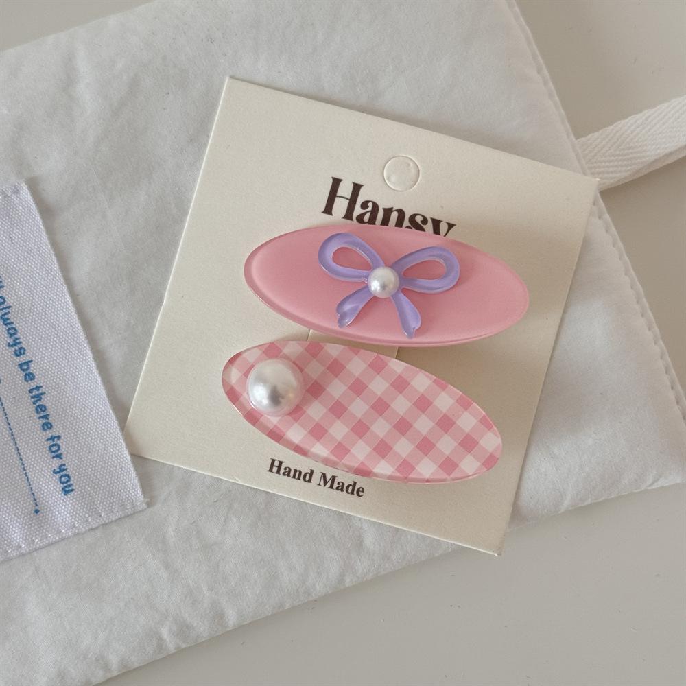 2/3Pcs Cute Cartoon Floral Pink Duckbill Clips Korean Sweet Hair Side Clips Women Girl Bangs Hairpins Headwear Style Accessories