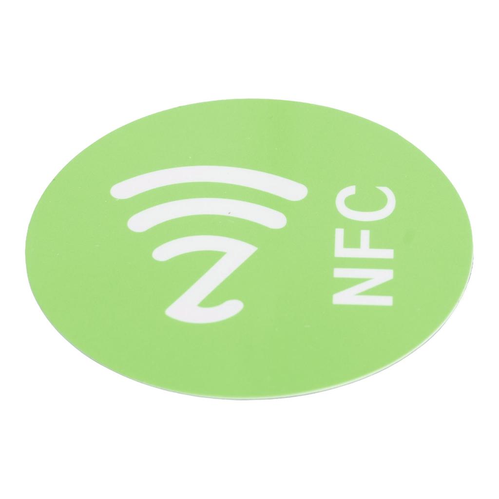 20PCS NFC Stickers Compact Portable Interference Resistant Rewritable CUID NFC Adhesive for NFC Enabled Devices Green