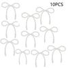 5/10Pcs Pearl Bow Cake Decoration, Suitable For Single Party, Birthday, Baptism, Wedding, Princess Themed Party Decoration