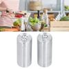 2pcs Spice Jar Stainless Steel Seasoning Bottle Salt And Pepper Shaker Kitchen ToolStainless Steel Color