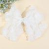 Clips de Păr Trendy cu Flori și Fundă, Agrafe Elegante din Plasă Degrade, Clame Florale Dulci Lucrate Manual pentru Femei și Fete, Accesorii pentru Păr
