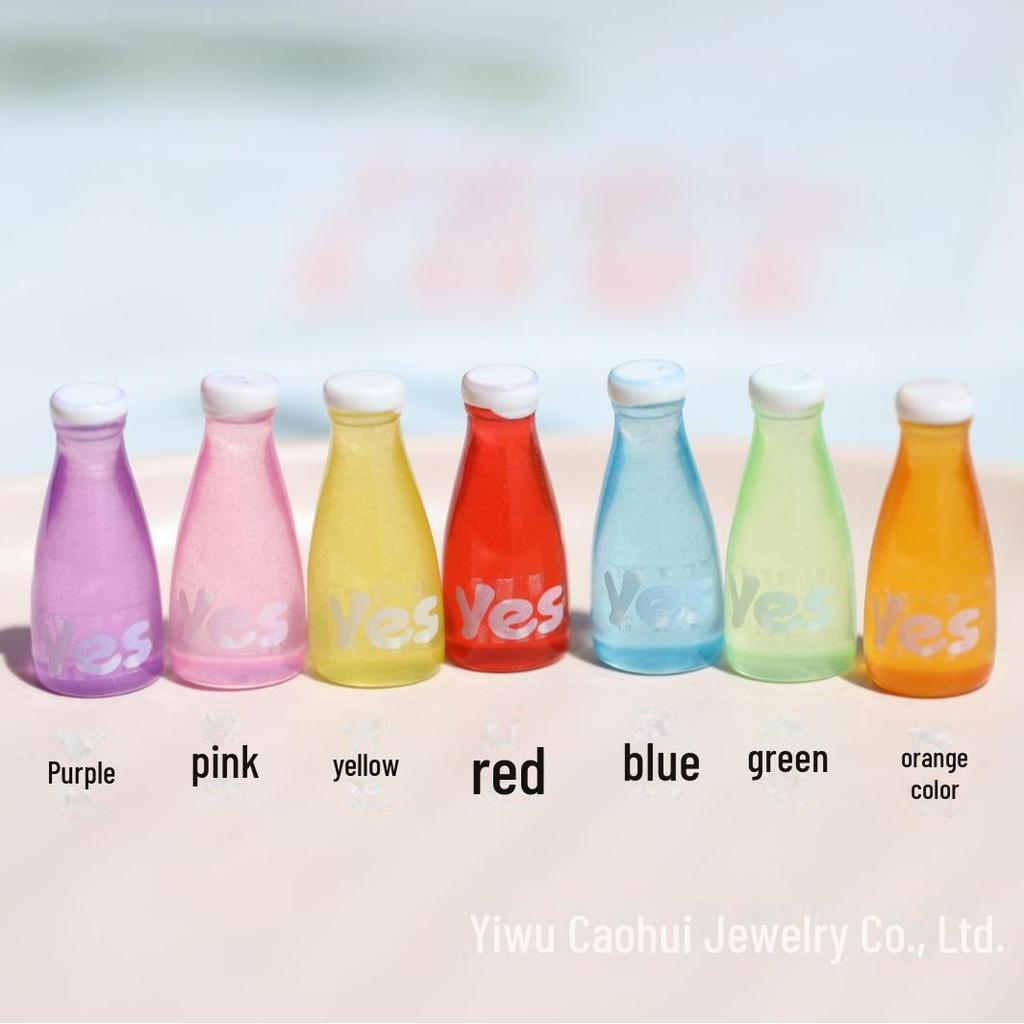 3D Transparent Beverage Bottle DIY Resin Ornament
