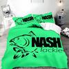 Nash Fishing logo Duvet Cover Pillowcase Bedding Set Adult Boy Girl Bedroom Decoration Children Gift Single Double Large Size