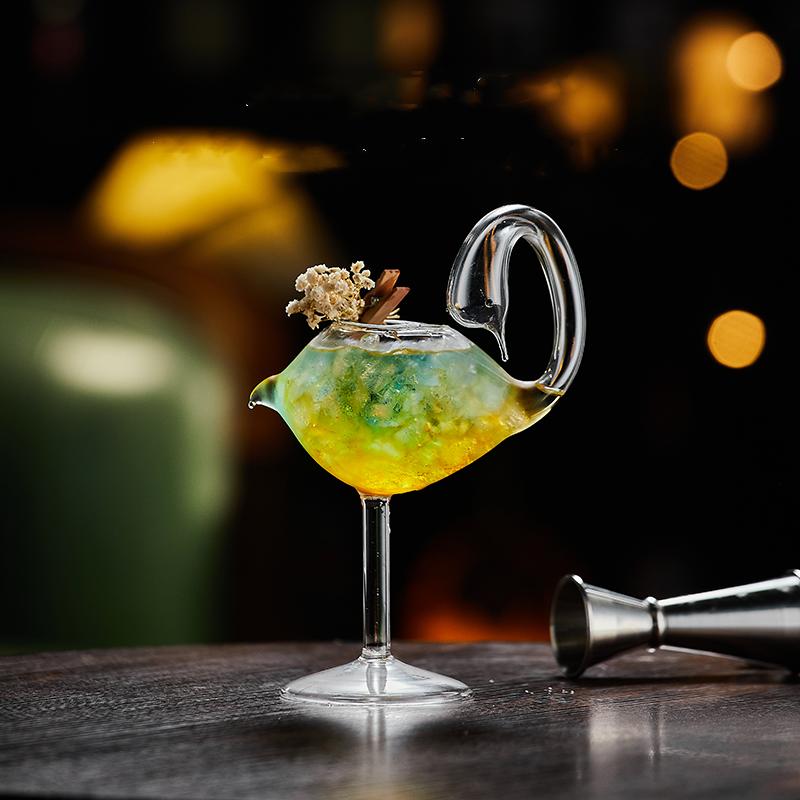 Creatieve Glazen Cocktailbeker Bar Mengbeker Set Martini Champagne Wijnbeker Vogel Lichaam Beer Wereldbol Drankbeker Feest