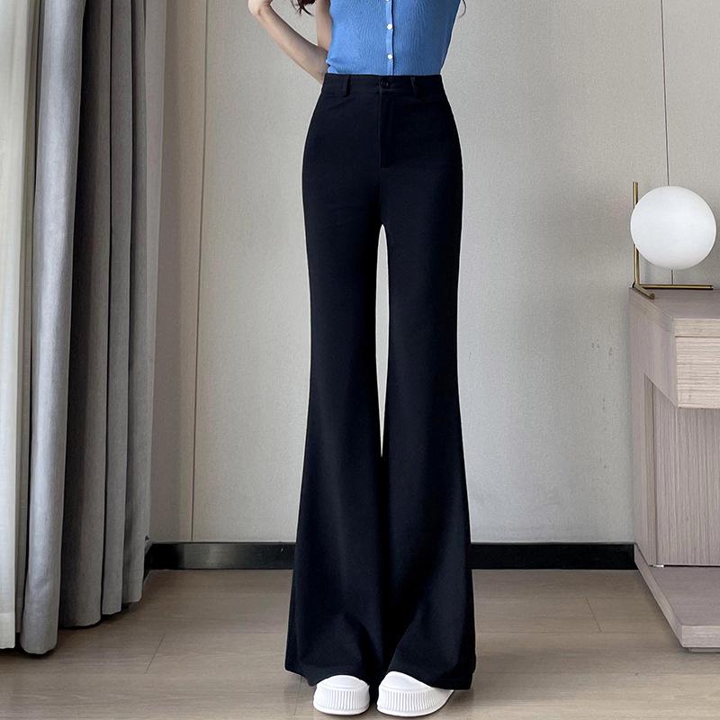 2024 Autumn Korean High Waist Slimming Flared Wide-Leg Pants