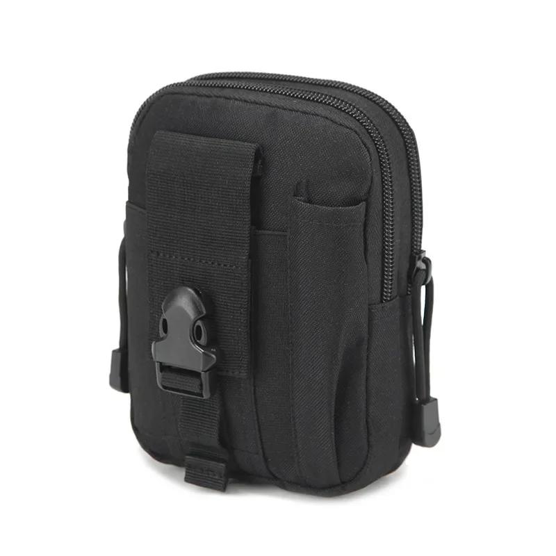 Outdoor Tactical Molle Pouch Belt Men Waist Pack Bag Small Pocket Waist Pack Running Pouch Travel Camping Bags Soft Back
